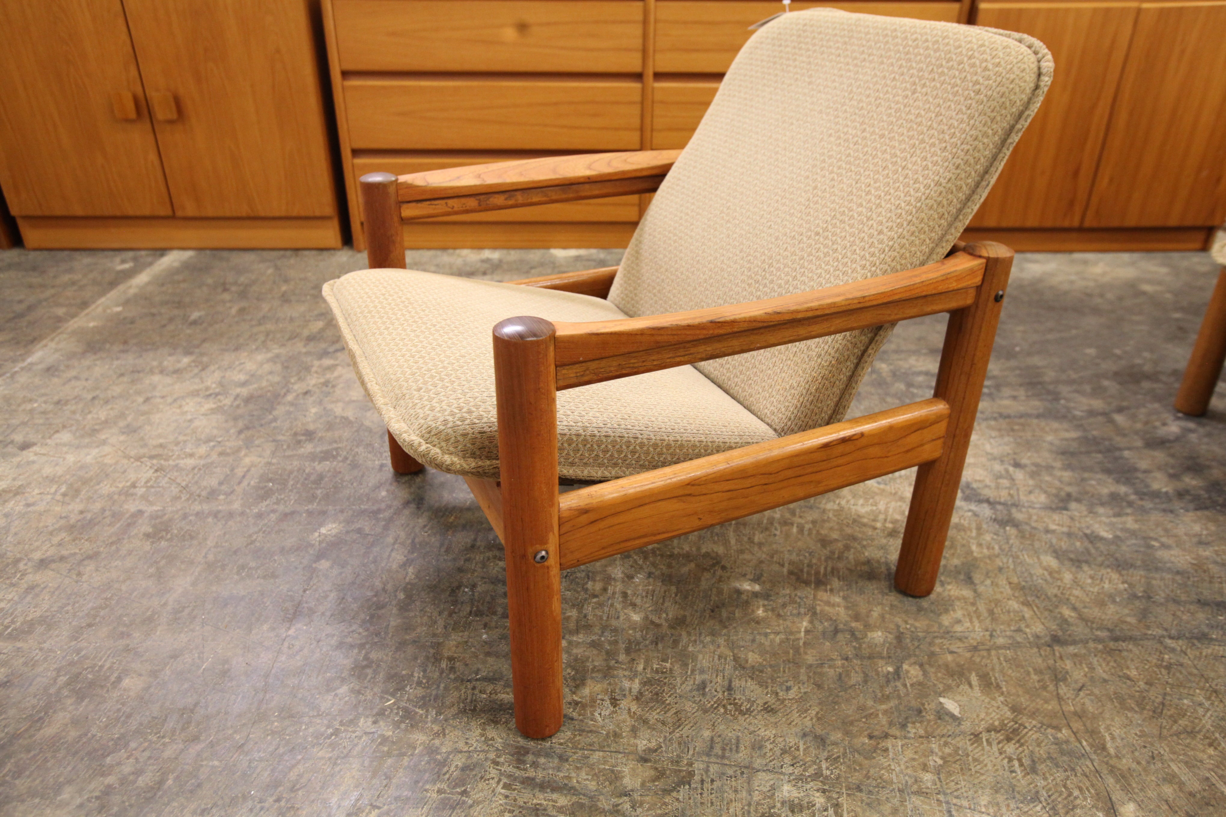 Vintage Danish Teak Lounge Chair by Domino Mobler (28"W x 31"D x 28"H)