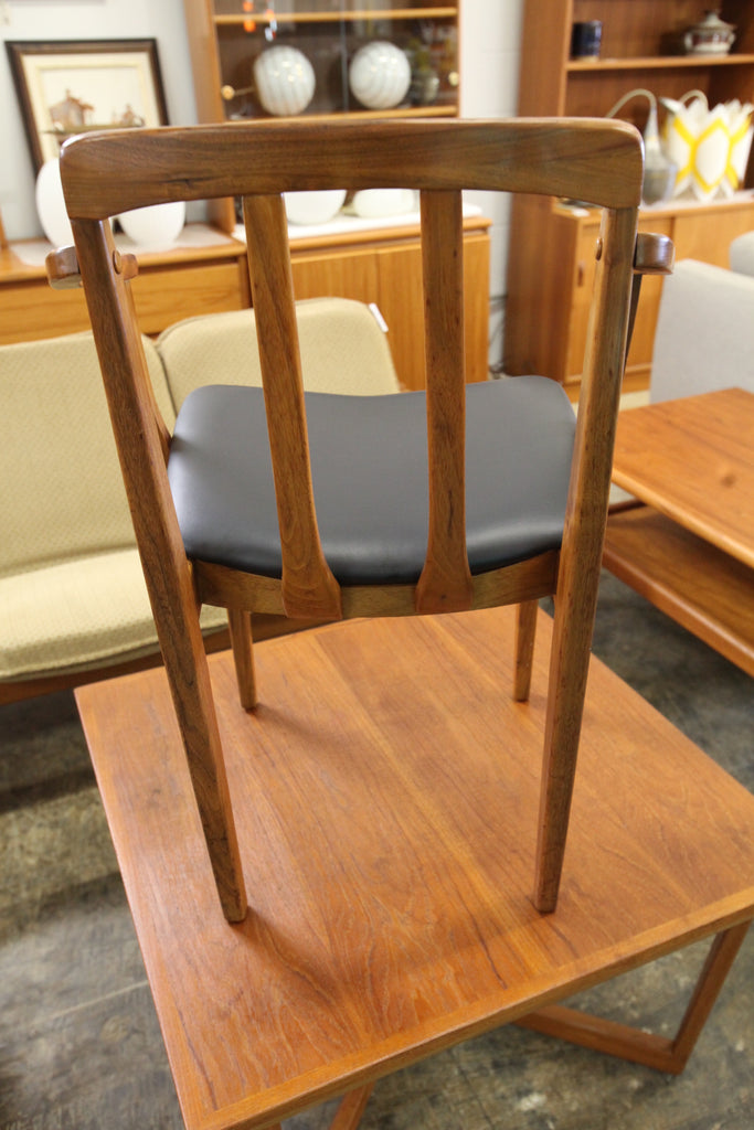 Set of 6 Vintage Honderich Walnut Dining Chairs (5 + one arm chair)