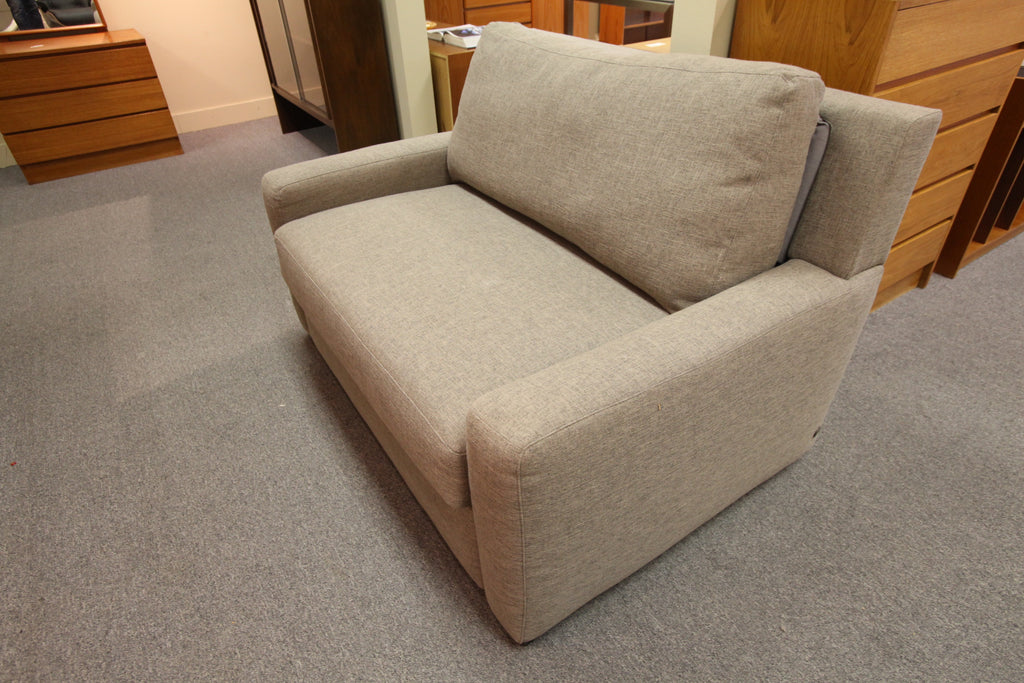 Sofa Chair / Day Bed (Grey) 54"W, 38"D, 34"H, 84" extended