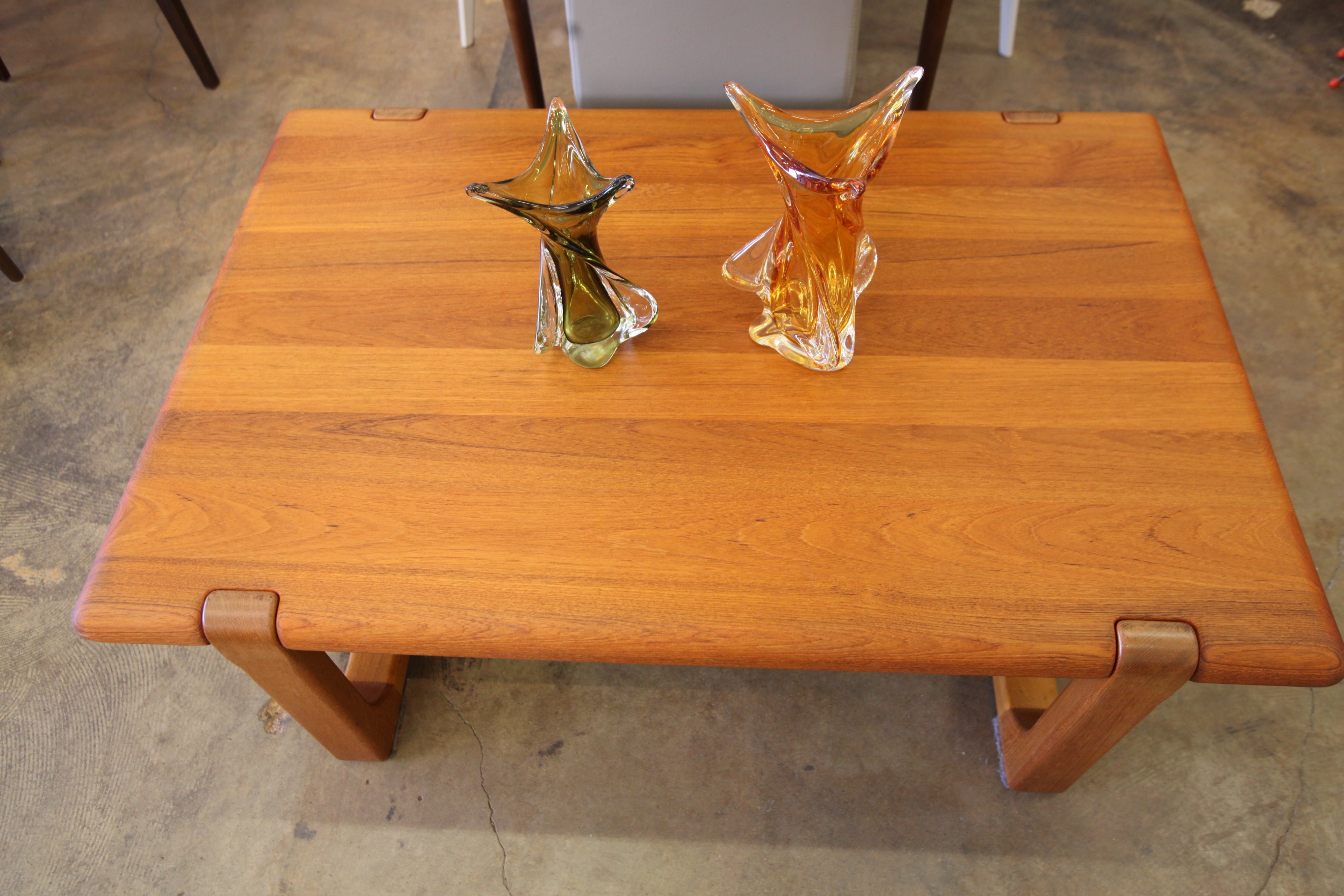 Vintage "SOLID TEAK" Coffee Table by Niels Bach (47.25" x 31.25" x 16.5"H)