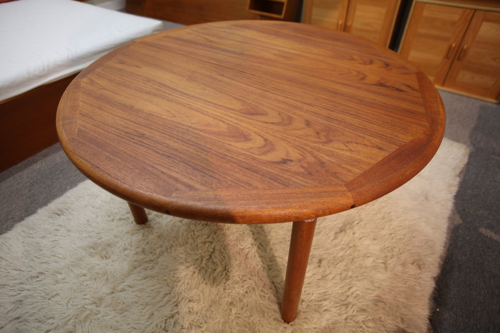 Danish Teak Dining Table w/ Butterfly Leaf (68" x 48") or (48" Round)