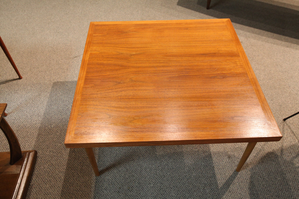 Vintage Square Teak Coffee Table / Side Table (31" x 31" x 15.5"H)
