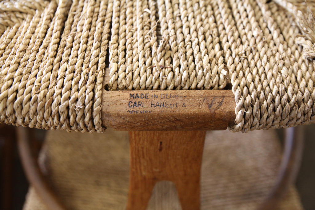 Early Rare Set of 6 Hans Wegner CH24 Oak Wishbone Chairs by Carl Hansen & Sons