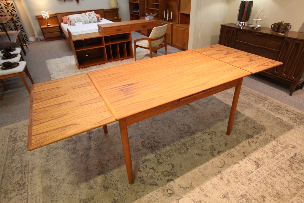 Teak Extension Table (33.75" x 49.5") or (33.75" x 86.5")