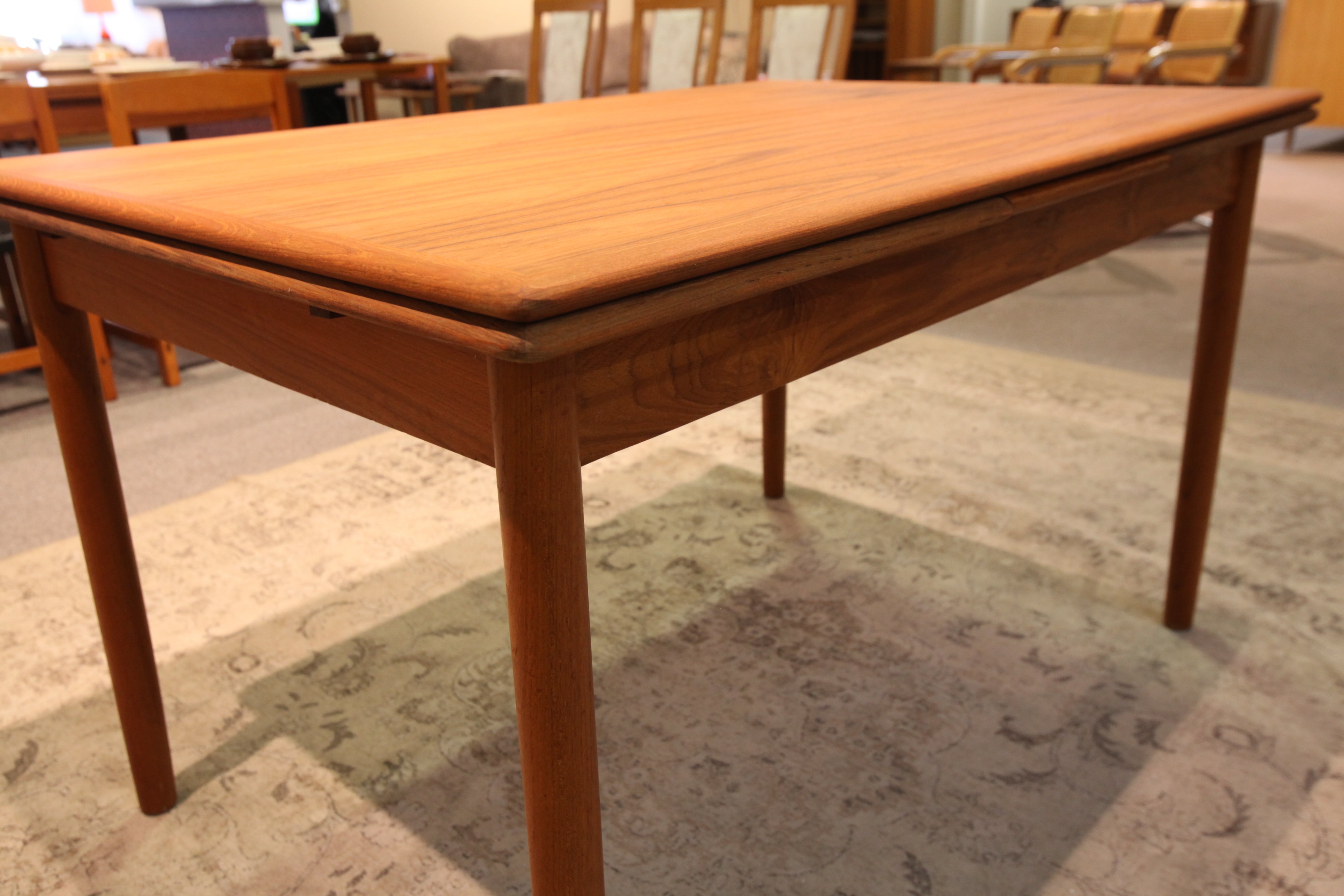 Teak Extension Table (33.75" x 49.5") or (33.75" x 86.5")