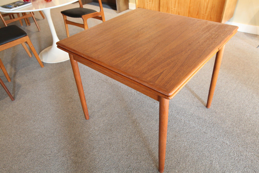 Danish Teak Pullout Extension Table (60" x 34") or (34" x 34")