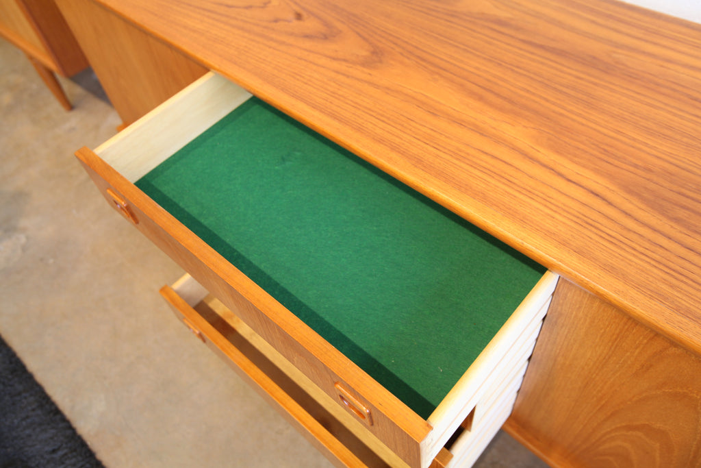 Vintage Danish Teak Sideboard (72.5"W x 18"D x 30.5"H)