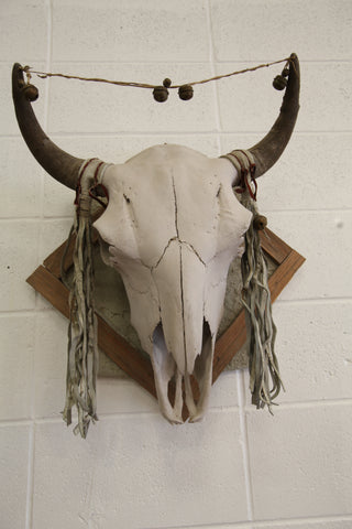 Wall Mounted Skull (22.75"W x 24"H x 10.5"D)