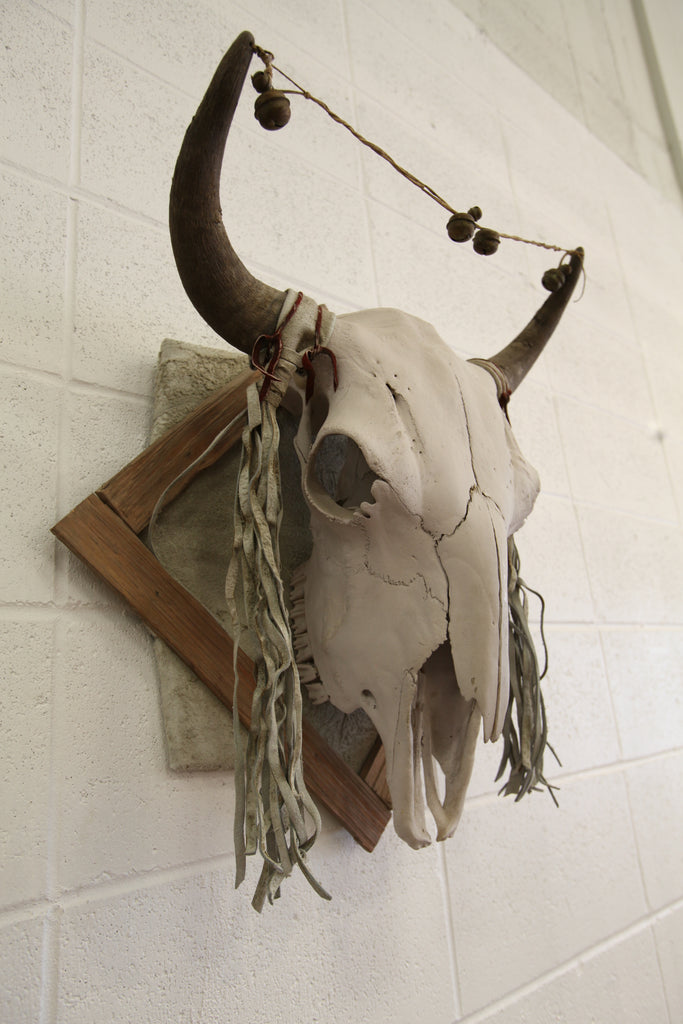 Wall Mounted Skull (22.75"W x 24"H x 10.5"D)