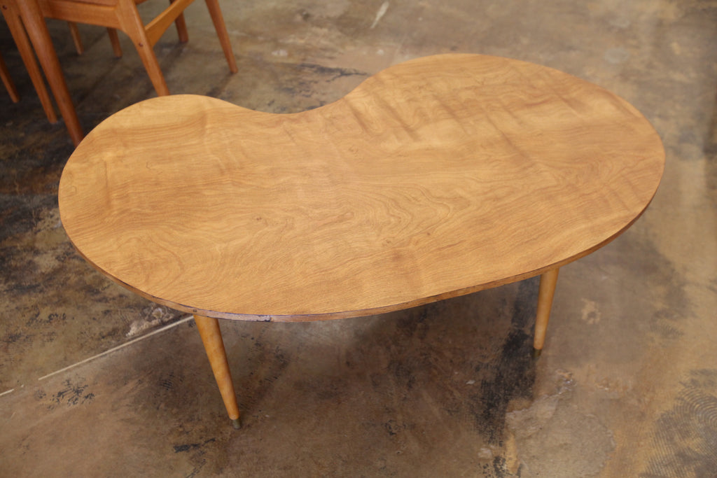 Vintage Kidney Shaped Coffee Table (48" x 29" x 17.25"H)