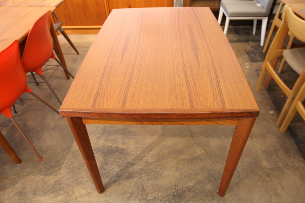 Vintage Danish Teak Dining Table w/ Hidden Pullout Extensions