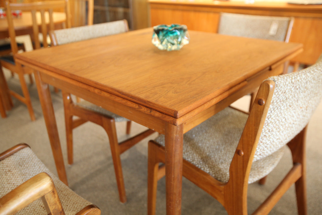 Small Danish Teak Extension Table (60" x 33.5") or (33.5" x 33.5")