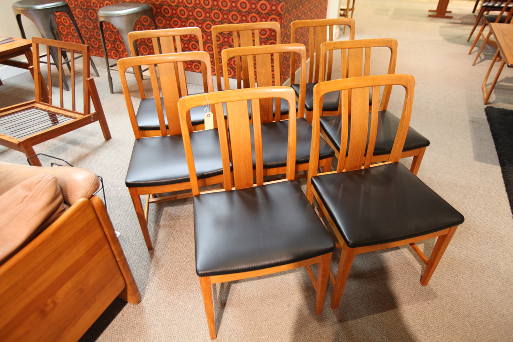 Set of 8 Vintage Teak Chairs