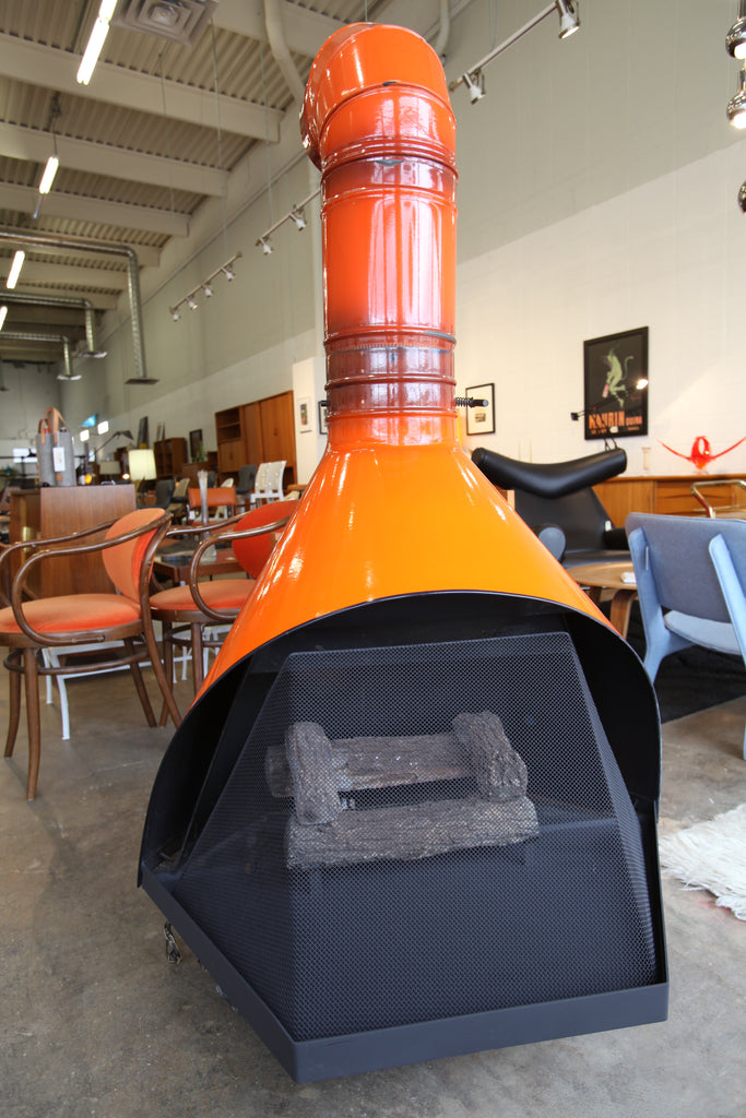 Vintage Mid Century Modern Blaze Industries Acorn Fireplace (37.7"W x 30"D x 65"H)