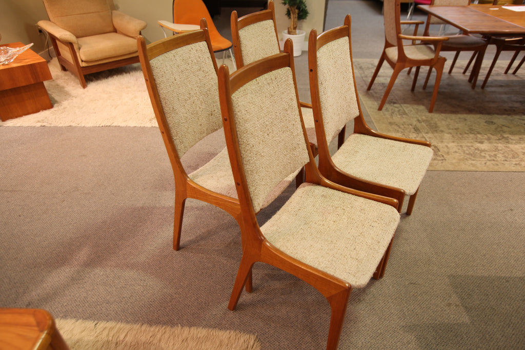 Set of 4 Vintage Danish Teak Chairs