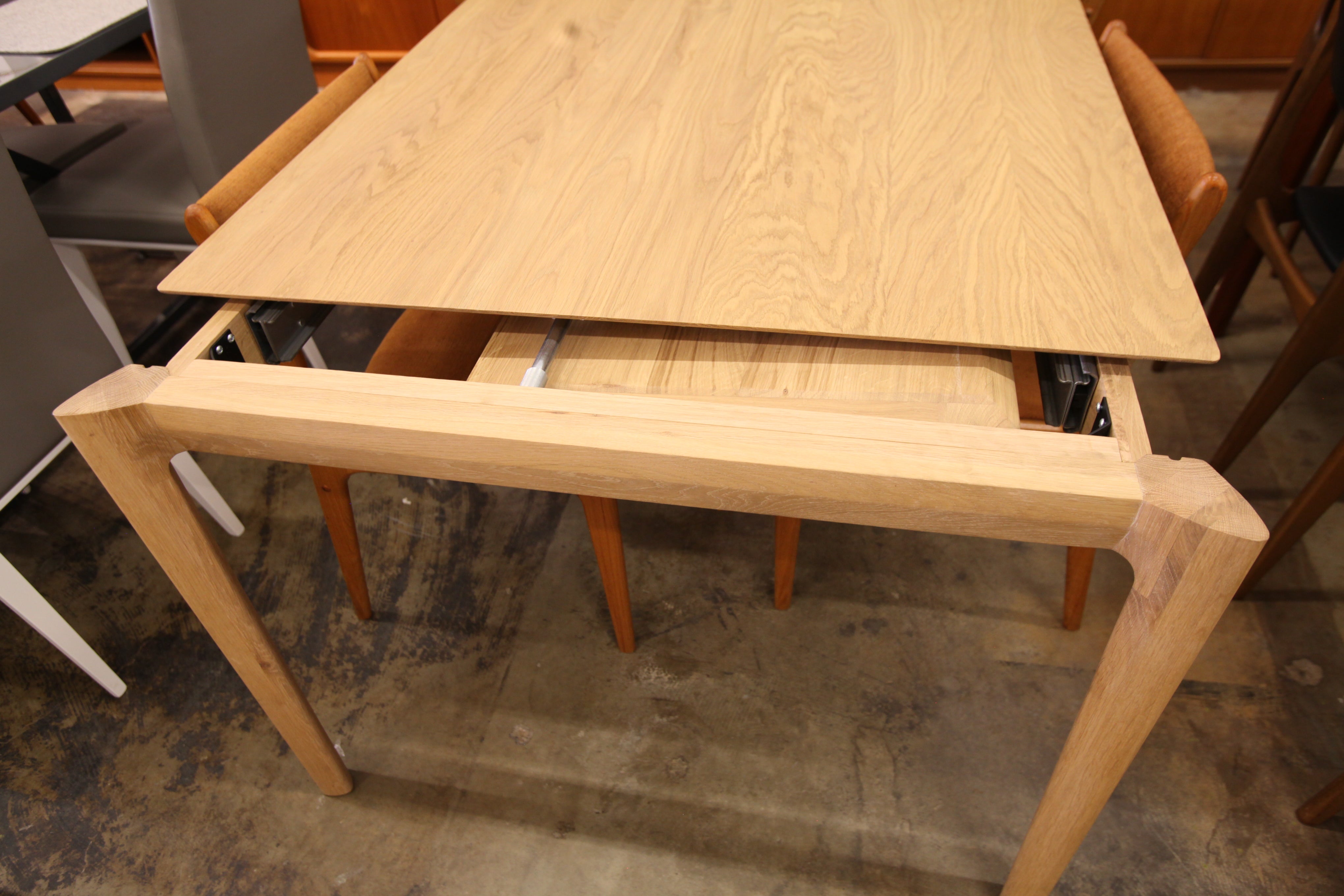 Fabulous Oak "BOK" Extendable Dining Table by Ethnicraft Belgium