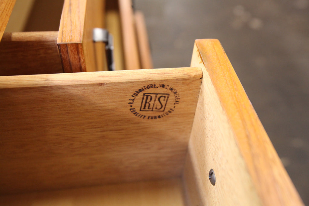 Vintage Teak Sideboard / Dresser by RS Associates Montreal (78"W x 18"D x 28"H)