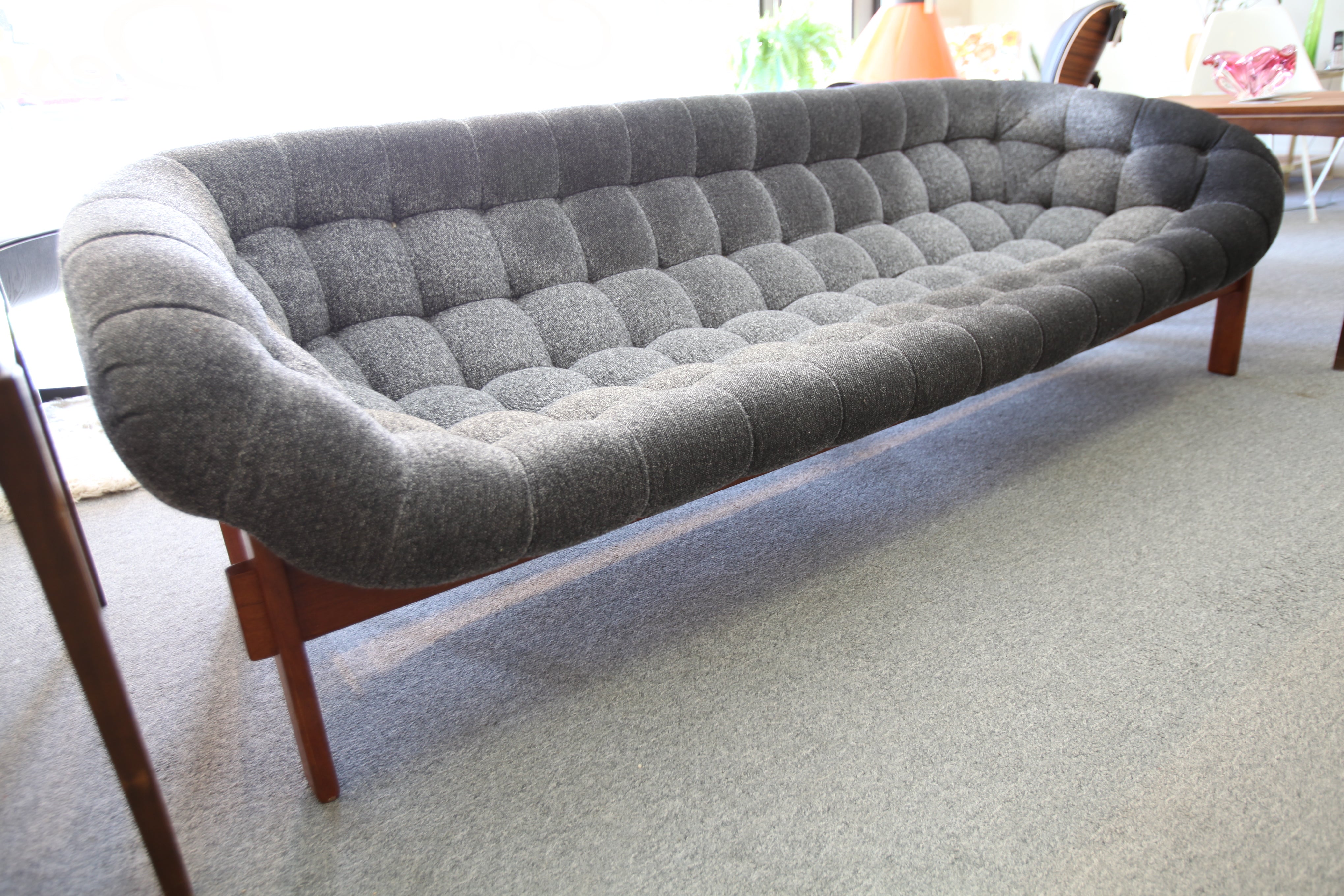 Super Cool Vintage R. Huber Scoop Sofa (88" Wide)