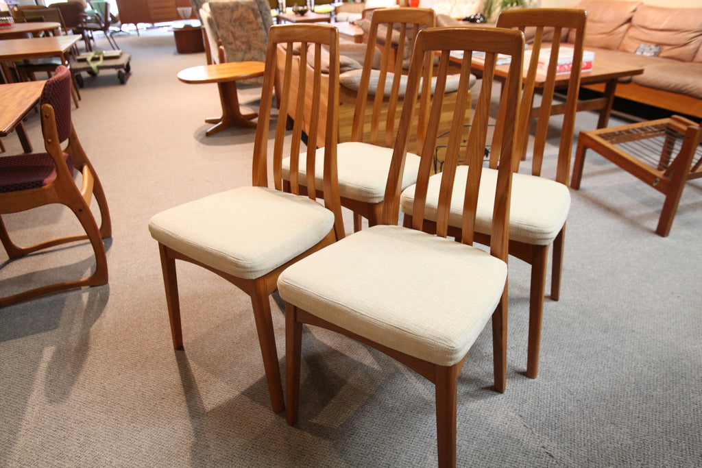 Set of 4 Vintage Teak Dining Chairs