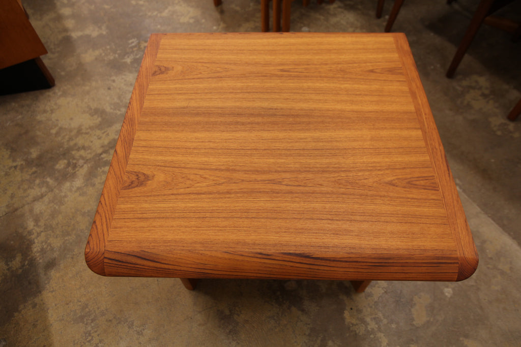 Large Vintage Teak Side Table (30.5" x 30.5" x 20"H)