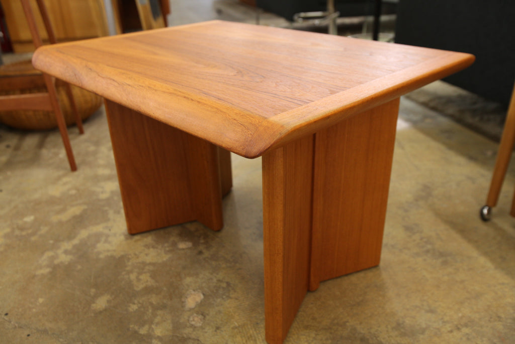 Vintage Smaller Teak Side Table (30.5" x 23.5" x 20"H)