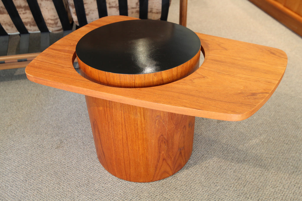 Smaller Floating Teak Side Table by RS Associates Montreal (32" x 22" x 19")