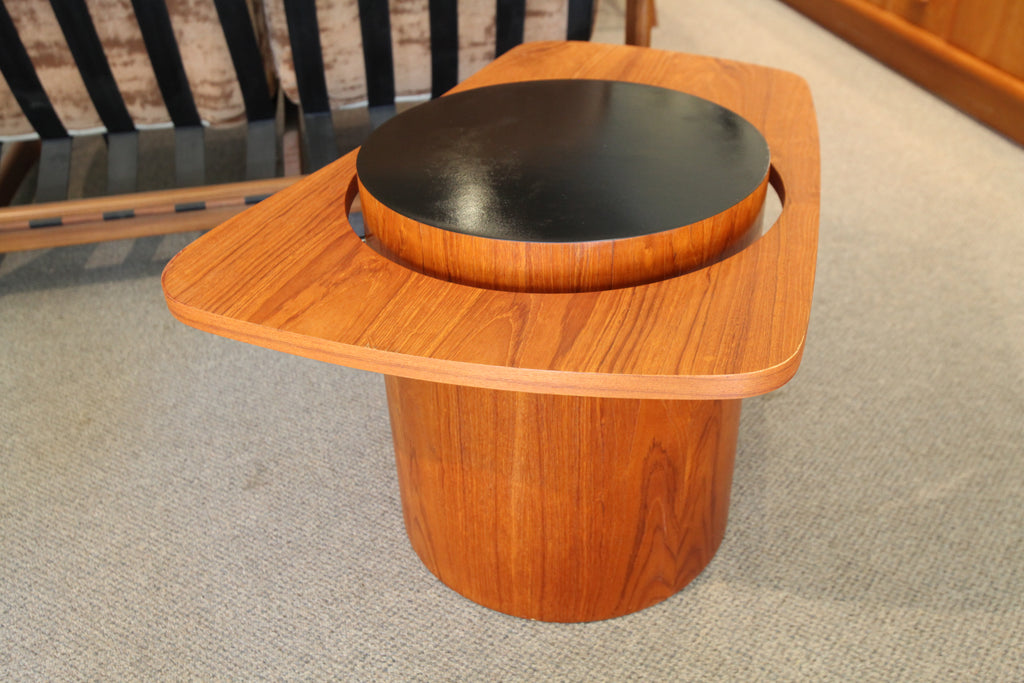 Smaller Floating Teak Side Table by RS Associates Montreal (32" x 22" x 19")