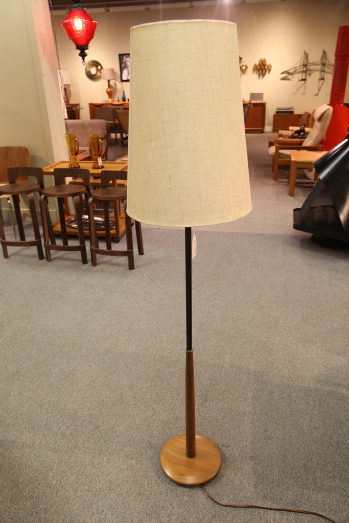 Vintage Teak Floor Lamp (59.5"H)