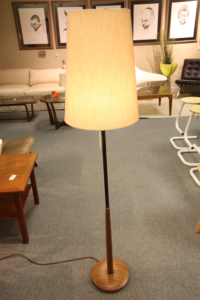 Vintage Teak Floor Lamp (59.5"H)