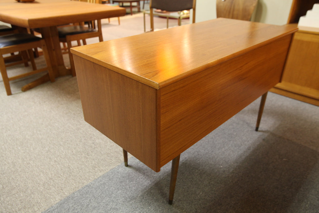 Small Vintage Teak Desk (43.25" x 20" x 27.5"H)