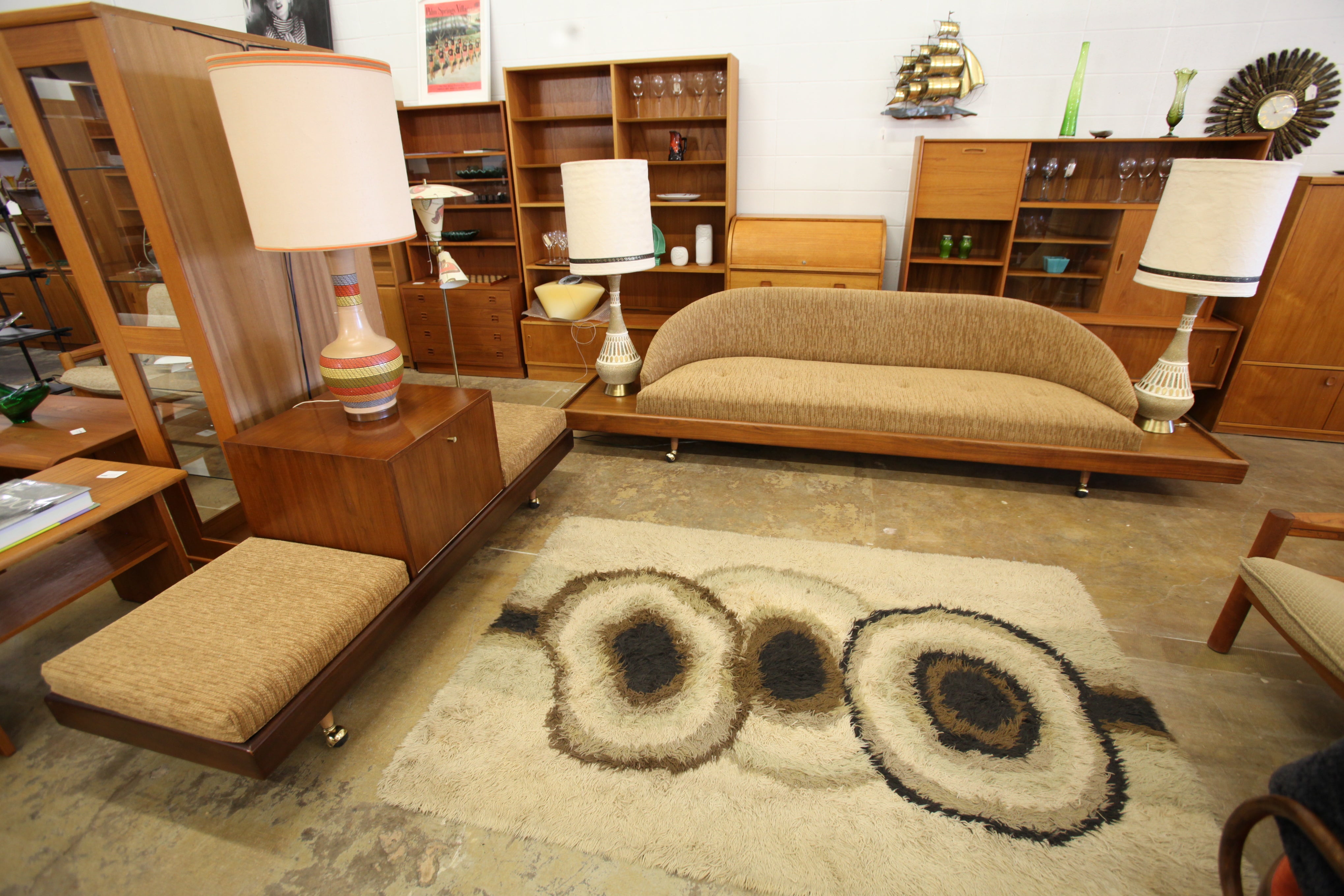 Ultra Rare Vintage Adrian Pearsall 2 Piece Sofa Set- WOW!