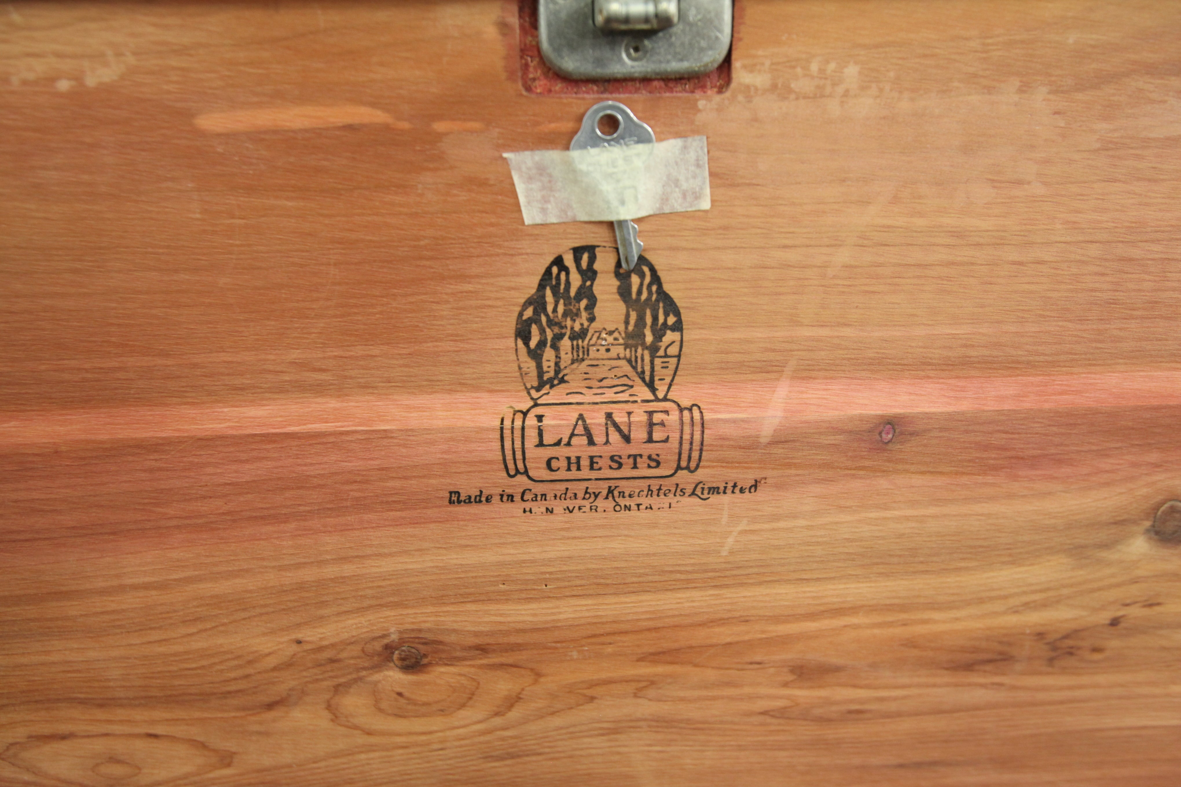Vintage "Lane" Cedar Lined Chest (51.25"W x 16.5"D x 23.25"H)