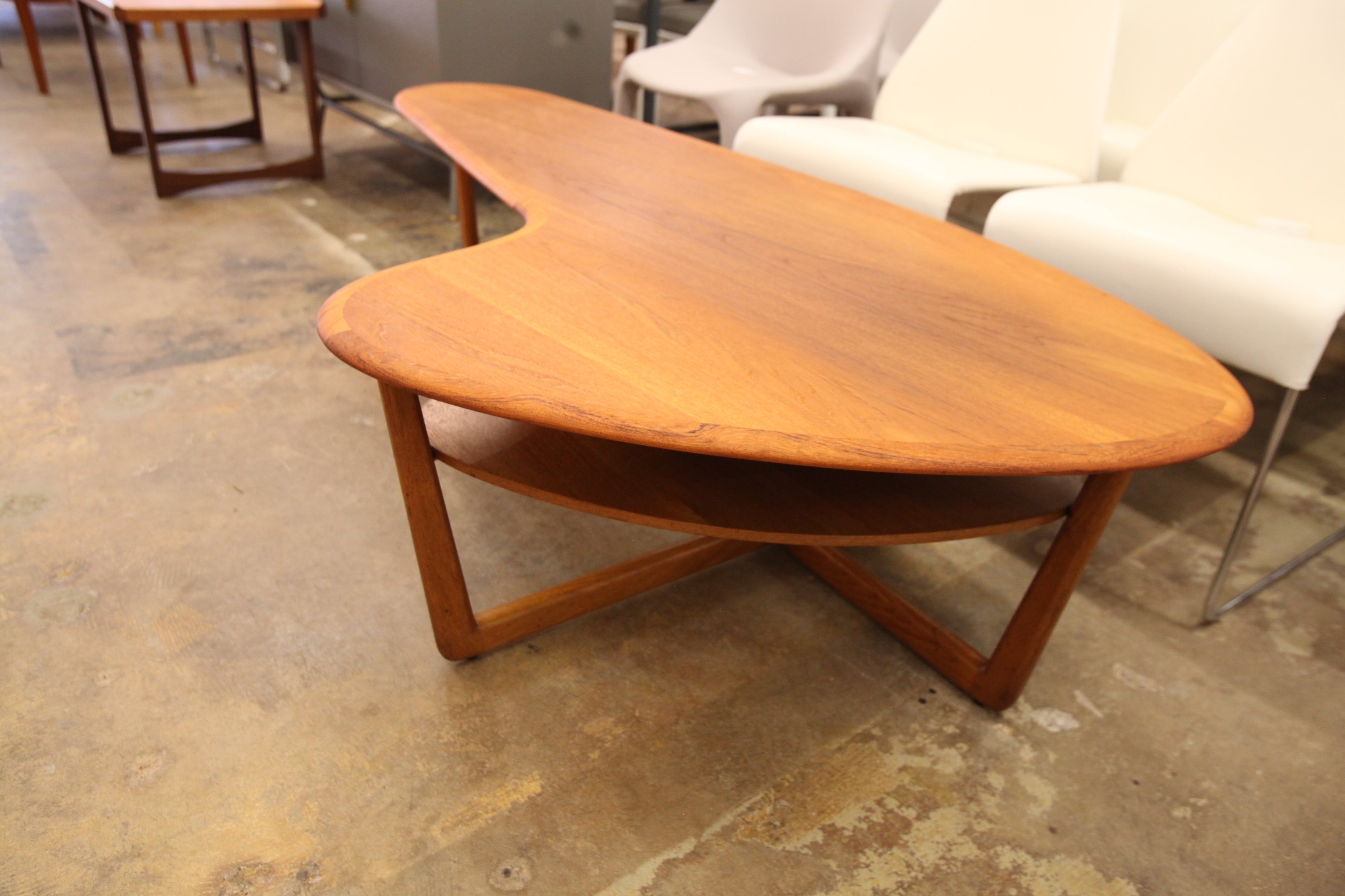 Beautiful Vintage Boomerang Style Teak Coffee Table by Interior Form Furniture