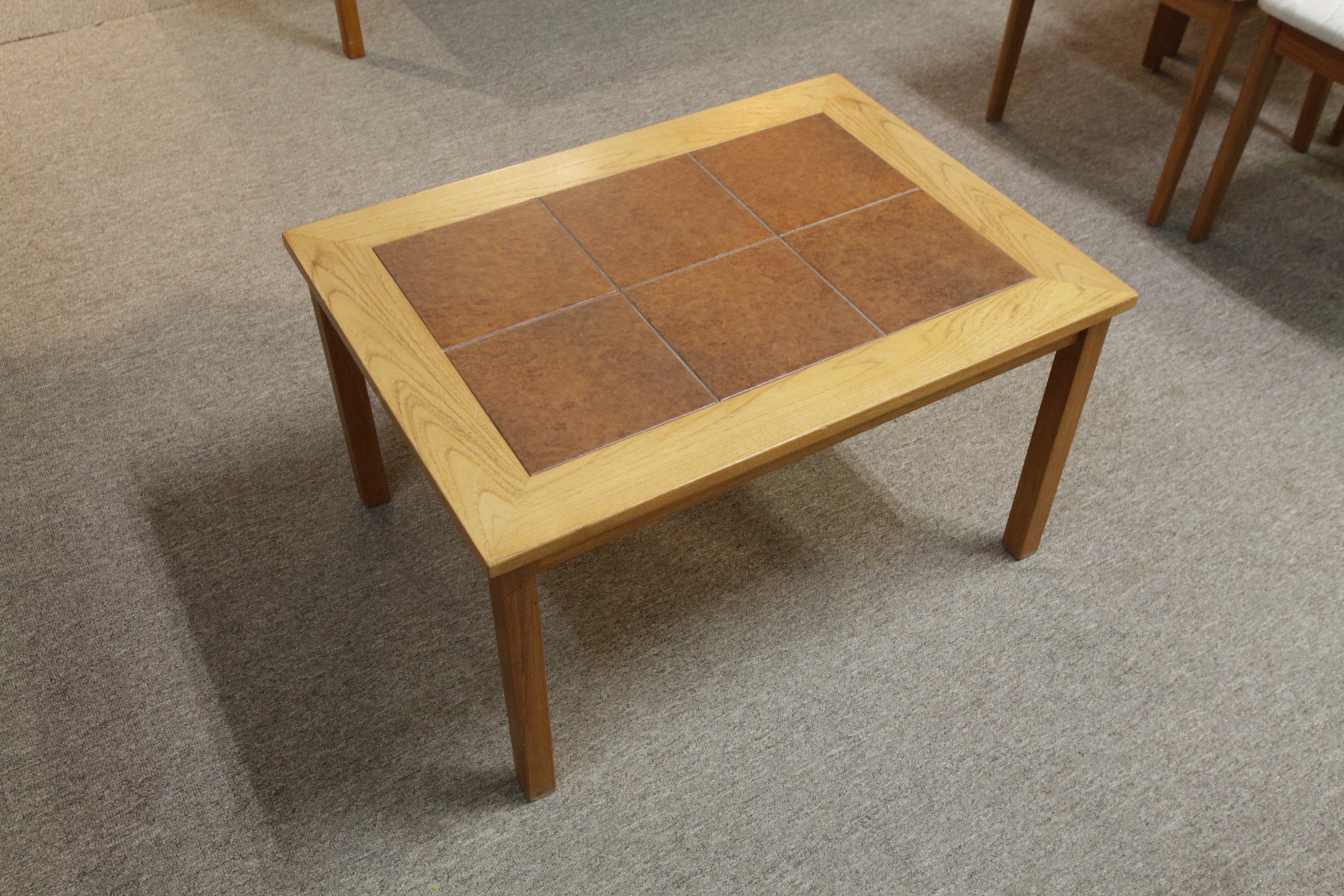 Danish Teak/Tile End Table (30" x 22" x 17"H)